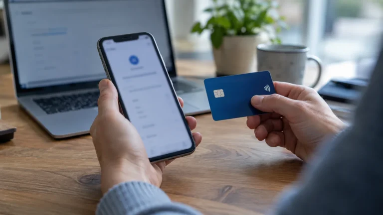 Ovládání telefonu při blokaci platební karty.