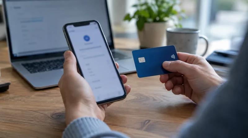 Ovládání telefonu při blokaci platební karty.