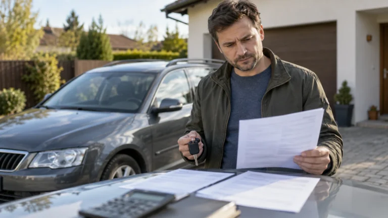 Kontrola podkladů k financování automobilu.